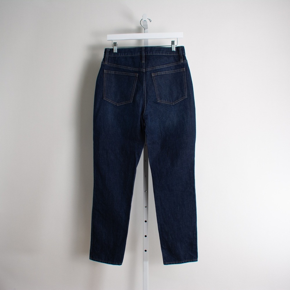 J.Crew Denim 10" Vintage Straight Leg Dark Wash Jean Women Size 28 6 Re Imagined - Picture 2 of 13